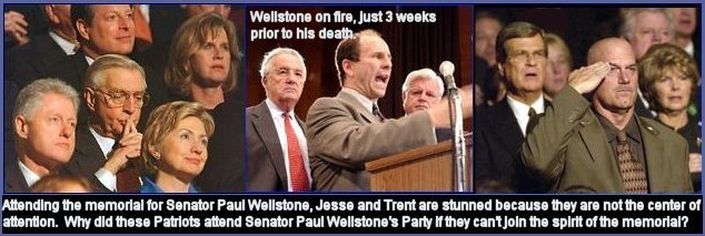 In memory of Senator Paul Wellstone